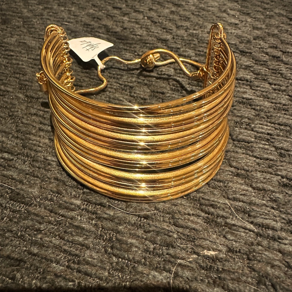STYLE & CO Mixed-Metal Cuff Slider Bracelet